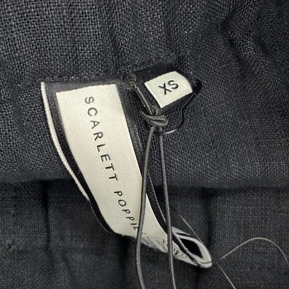 Scarlett Poppies Women’s Amaria Mini Shorts Size XS Black — Scalloped Edges - Picture 4 of 8